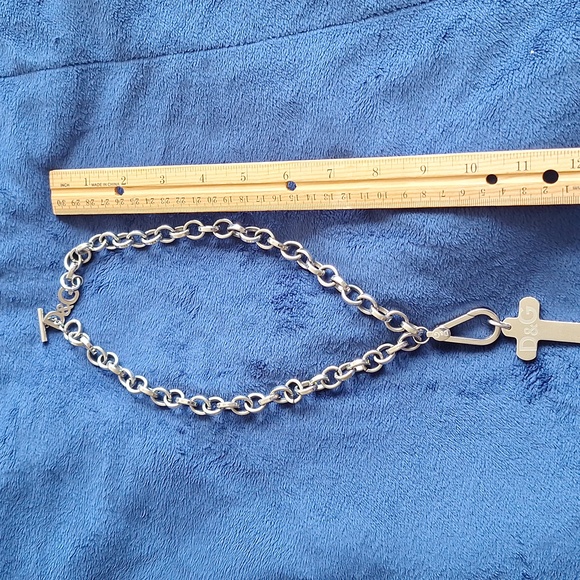 D&G Silver Necklace with Cross Pendant - Picture 4 of 5
